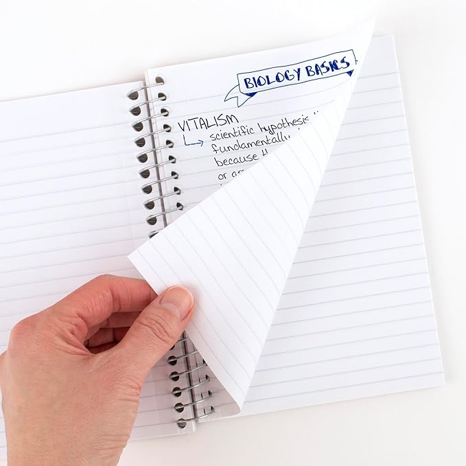 Five Star Spiral Notebook, 1 Subject, College Ruled Paper, Personal Size - 7" x 4-3/8", 80 Sheets, Gray (450048AA3-ECM) (Packaging May Vary)