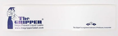 Stops Liquid Leaks, 1 1/4" x 6", 250 Labels