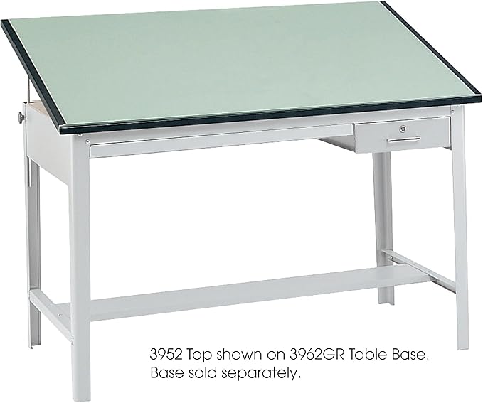 Safco Products 3962GR Precision Drafting Table Base for Use with 3952, 3953 Table Top, Sold Separately, Gray