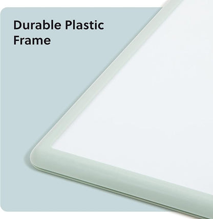 U Brands Contempo Magnetic Dry Erase Board, 11”x14”, Sage Green Modern Frame, Includes Magnet and Marker