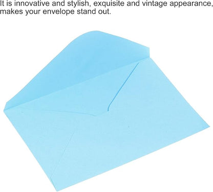 PATIKIL Mini Envelopes, 50 Pack Gift Cards Business Cards Envelope for Greeting Weddings, Blue