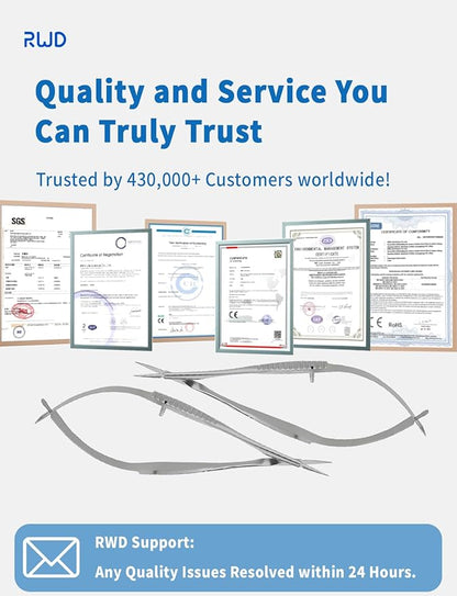 VANNAS Micro Scissors, 3.2" Straight Tapered Tip, Extra Sharp Spring Action Squeeze Scissors for Stitch Cutting, Embroidery, ENT, Eye, Skin, Dental, and Veterinary Surgery (8cm) - S11001-08