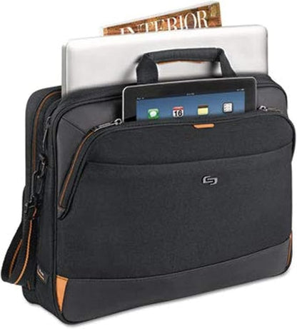 Solo New York Focus 17.3 Inch Laptop Briefcase, Black