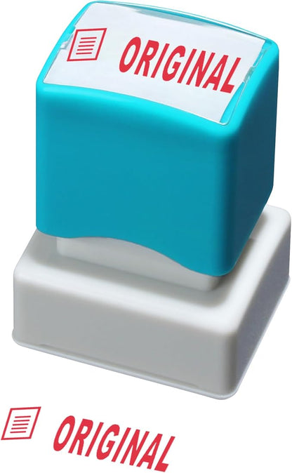 WAFJAMF Original Stamp–Message Stamp Pre-Inked Office Stamp Refillable Red Ink Preinstalled-Medium