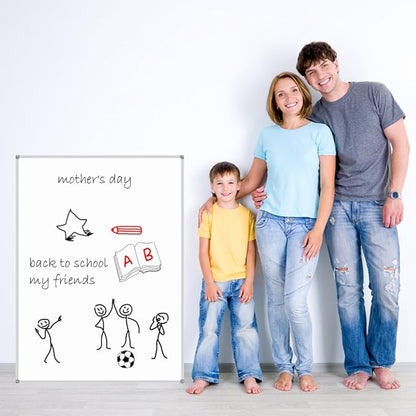 Lockways 48 x 36 Inch White Board 2 Pack | Dry Erase Board Magnetic Whiteboard for Office School and Home