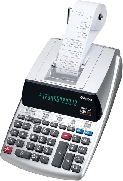 Canon Office Products 2198C001 Canon MP11DX-2 Desktop Printing Calculator with Currency Conversion, Clock and Calendar