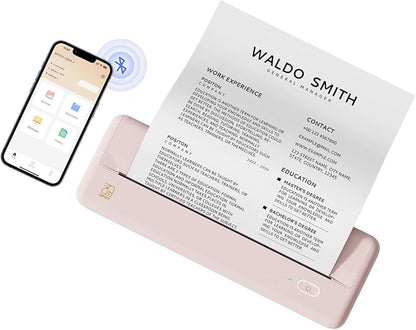 HPRT Wireless Portable Printer - Bluetooth Thermal Printer for Travel, Mobile Office, School, Home Compatible with iOS Android