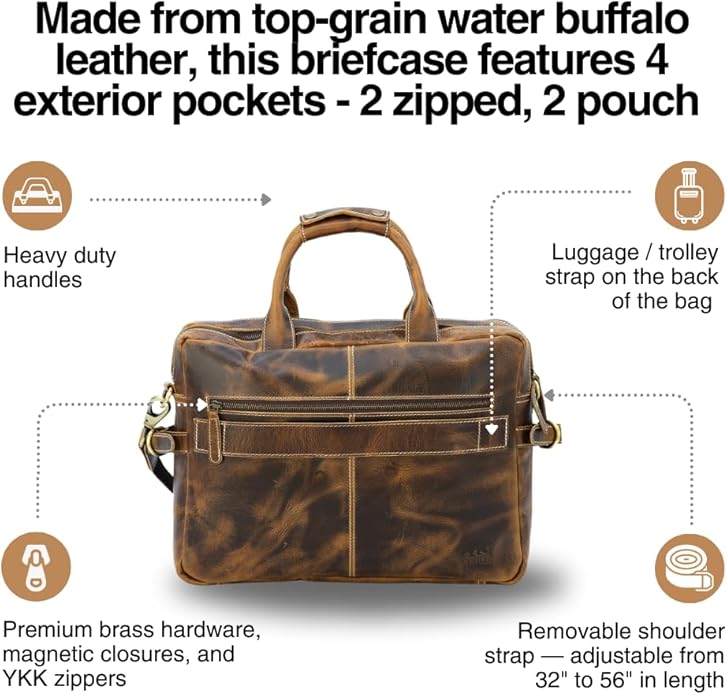Buffalo Leather Pilot Bag