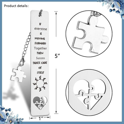 THRXOBN Inspirational Bookmarks Gifts for Employees,Coworker,Team Gifts for Employees, Coworker, Inspirational Office Gift for Co-Worker, Employee, Reading Gift for Employee,WB103