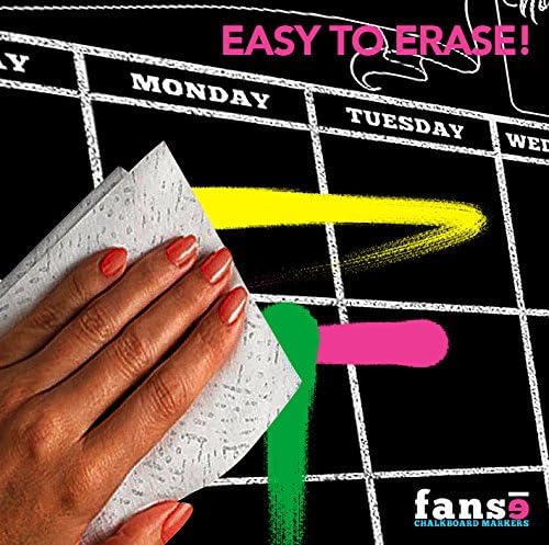 Fanse Monthly Magnetic Calendar for Refrigerator and Marker Set 18" x 14", Magnetic Fridge Calendar, Monthly Planner Blackboard Organizer Agenda Memo for Home, Grocery, Kitchen, Classroom, Dorm Room