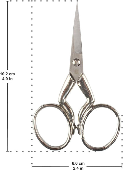 JubileeYarn Leg Shaped Cast Embroidery Craft Scissors - Silver - 3 Scissors