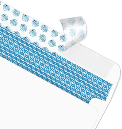 Aimoh #10 Security Self-Seal Envelopes, Windowless Design, Premium Security Tint Pattern, Ultra Strong Quick-Seal Closure - EnveGuard - Size 4-1/8 x 9-1/2 Inches - White -24 LB- 250 Count (34010-250)