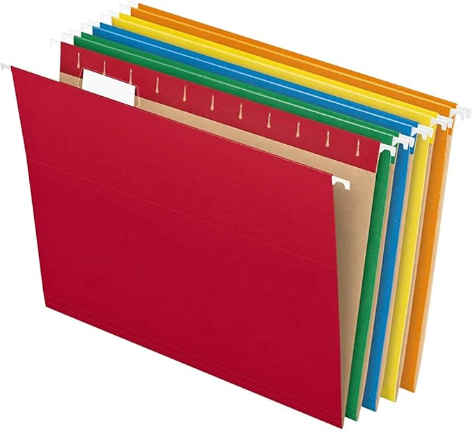 Pendaflex Hanging File Folders and Two-Tone Color File Folders Bundle (25 + 36 Pack)