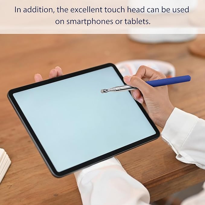 2 Pack Retractable Teacher Pointer 𝟑𝟗.𝟓'', Pointer Stick with 𝗦𝘁𝘆𝗹𝘂𝘀 Smooth Sensitive Tablet Pen Stylus Pen, Teacher Coach Presenter Pointer