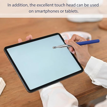 2 Pack Retractable Teacher Pointer 𝟑𝟗.𝟓'', Pointer Stick with 𝗦𝘁𝘆𝗹𝘂𝘀 Smooth Sensitive Tablet Pen Stylus Pen, Teacher Coach Presenter Pointer