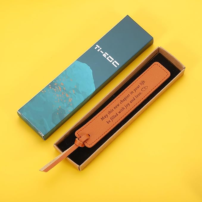 Leather Bookmark 3 Year Anniversary Wedding Gifts for Women Men for Him Her 3rd Anniversary Gifts for Husband Wife, 3rd Anniversary Gifts Birthday Christmas Gifts, Leather Gifts for Women Men