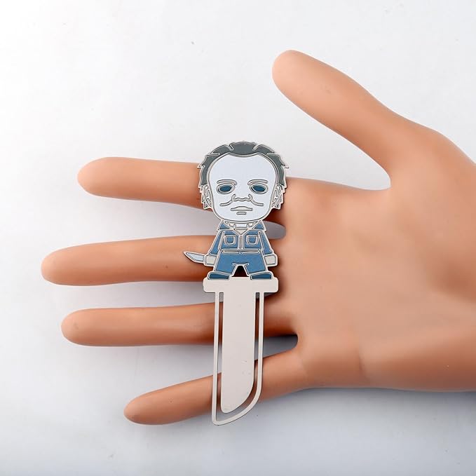 KEYCHIN Michael Killer Bookmark Myers Movie Fans Gift Michael Killing It Movie Book Clip Michael Merchandise Michael Killer Page Clip (Michael Bookmark)