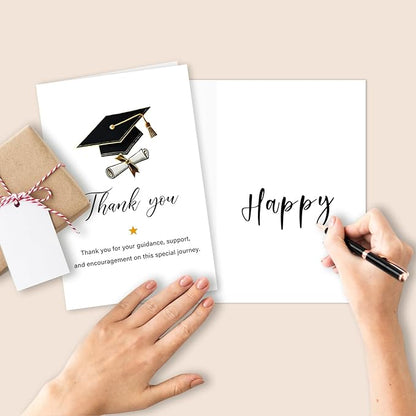 Funny Graduation Thank You Card with envelopes, Teacher Thank You Gifts for Women Men