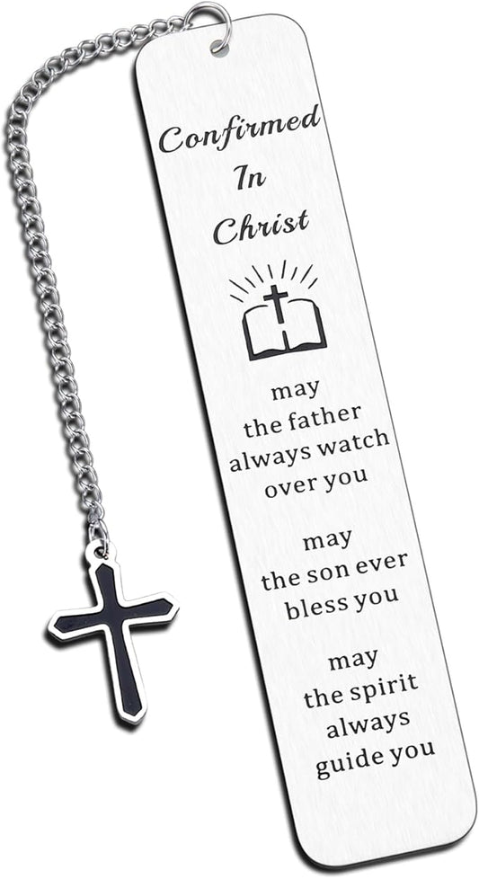 Christmas Gifts for Him, Baptism Gifts for Boys Men, Bible Bookmark Ordination Gifts for Youth Pastor Christian Gifts for Men Priest Preacher Religious First Confirmation Cross Religion Bookmark