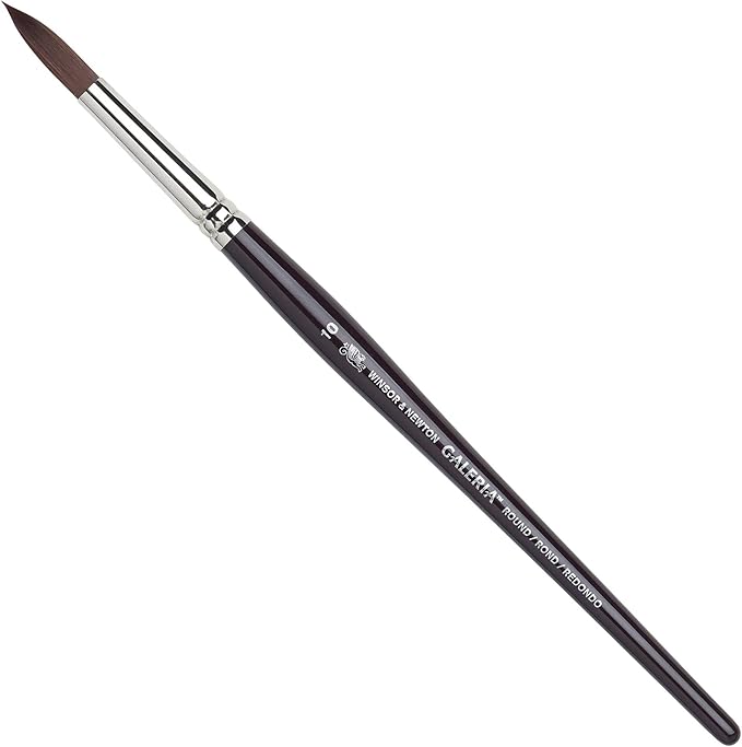 Winsor & Newton Galeria Round Short Handle Brush, Size 10