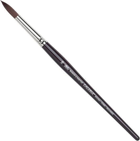 Winsor & Newton Galeria Round Short Handle Brush, Size 10