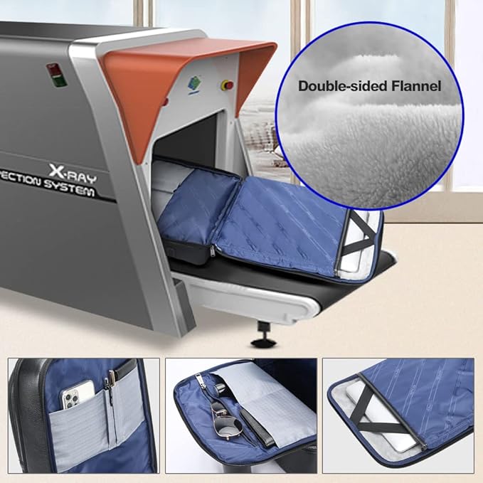 BOPai Genuine Leather Backpack for Men Multi-Function 15.6 inch Laptop Premium Executive Business Travel Friendly Smart Rucksack with USB Charging Anti Theft Large Capacity Office Classic Black