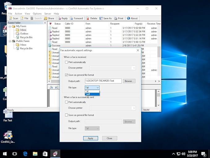 CimFAX T5 Fax Server Two-Port Fax2email Remote login All-in-one Fax System 200 Users Send/Receive Fax from PC/Phone/Mac V.34 High Speed Fax Modem (8GB)