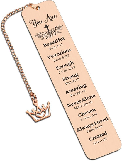 Baptism Gifts for Girl, Christian Gifts for Women, Faith Based Gifts for Women, Book Markers for Reading Women, Religious Gifts for Sister in Christ Christmas Birthday Gifts for Friends Coworker