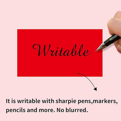 Colored Labels Stickers 2 X 3 Inch, Removable Rectangular Moving Labels, Large Color Coding Labels Moving Stickers- 250 Labels/Red