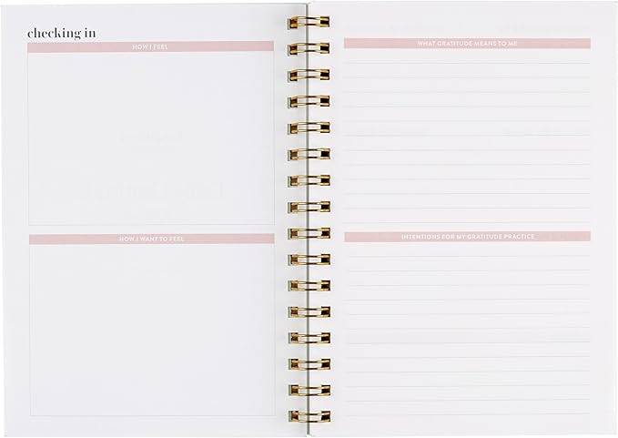 Erin Condren Inspired Collection - A5 Gratitude Journal - Coiled Binding- Inspired