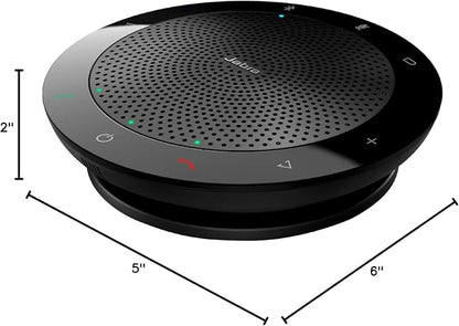 Jabra Speak 510 UC - Portable USB & Bluetooth Conference Speakerphone | Crystal Clear Sound for Meetings Anywhere | Zoom & Google Meet Certified | Optimized for Unified Communications