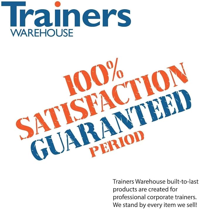 Trainers Warehouse Heavy Duty Premium Standard Size (11" x 4") Reusable Dry- Erase Name Cards | Boxed Set of 12 | Durable, Sturdy Tent Cards are Dual-Sided, Stackable and Simple to Use