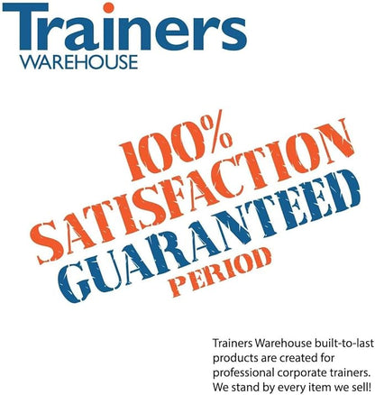 Trainers Warehouse Heavy Duty Premium Standard Size (11" x 4") Reusable Dry- Erase Name Cards | Boxed Set of 12 | Durable, Sturdy Tent Cards are Dual-Sided, Stackable and Simple to Use