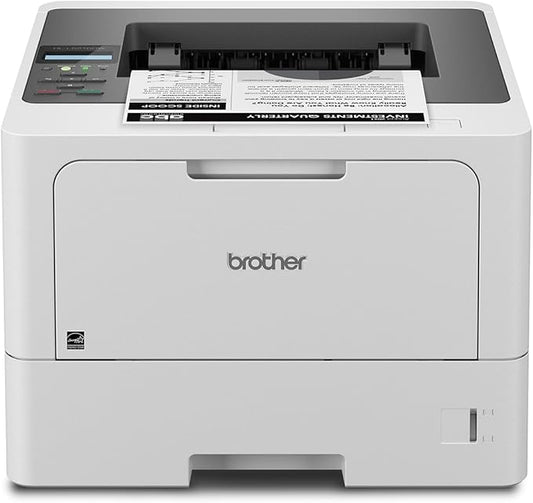 Brother HL-L5210DW Business Monochrome Laser Printer with Duplex Printing, Versatile PaperHandling, Wireless and Gigabit Ethernet Networking, and Mobile Printing, Works with Alexa