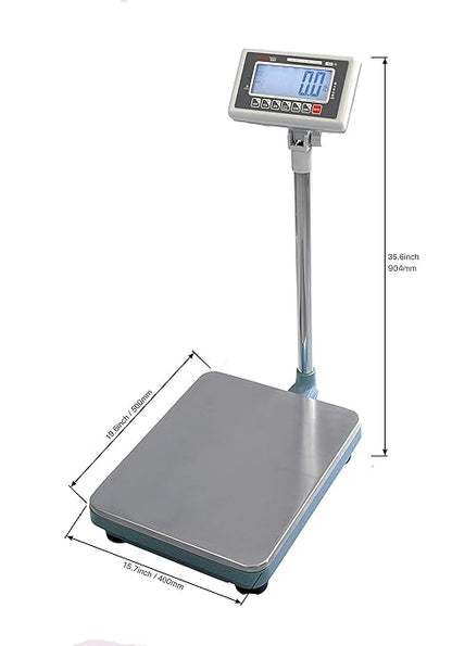 TBW-500 Bench Scale for Warehouse Industrial Shipping Scale and, Lb/Kg Switchable, 500lb Capacity, 0.1lb Readability, NTEP Legal for Trade