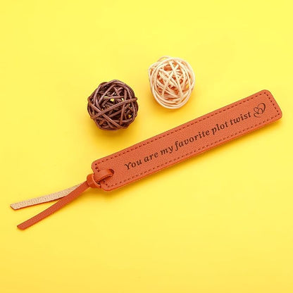 Wedding Bookmark Leather Gifts for Women Men 3rd Anniversary Bookmark Gifts for Him Her Wife Husband Birthday Gifts for Best Friend Bride Groom Women Book Marks for Booklover