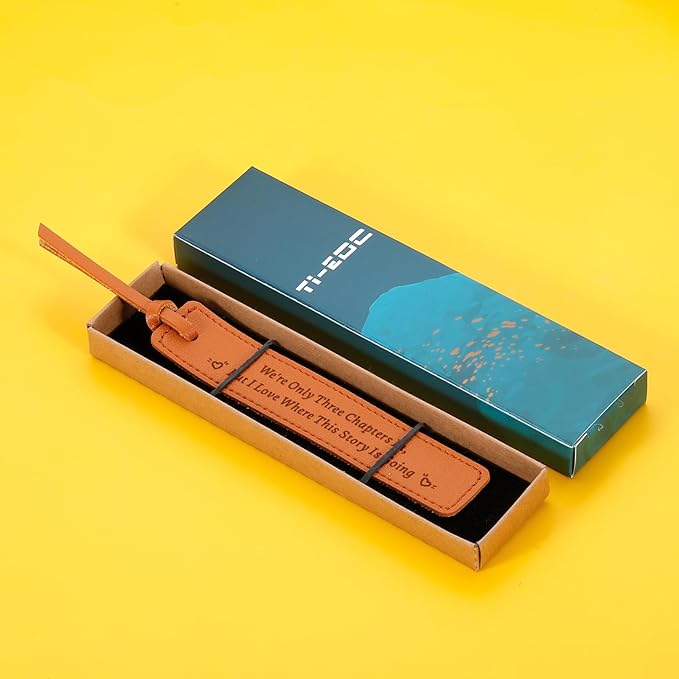 Leather Bookmark 3 Year Anniversary Wedding Gifts for Women Men for Him Her 3rd Anniversary Gifts for Husband Wife, 3rd Anniversary Gifts Christmas Valentines Birthday Gifts