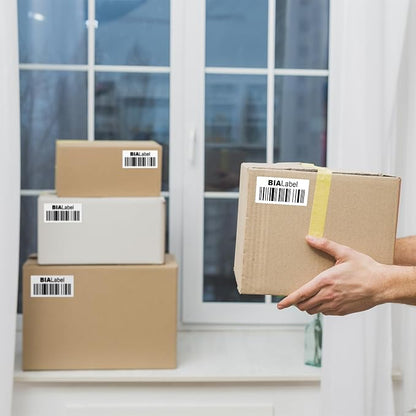 12 Rolls 2" X 1" Thermal Labels, 1300/Roll - Direct Thermal Labels Compatible with Zebra & Rollo Printers