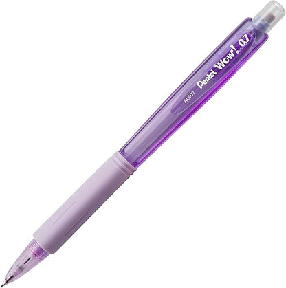 Pentel Color Shades Writing Pack - Includes; Pencil, Pens, and Erasers- Pastel Violet (BLBKALZBPV)
