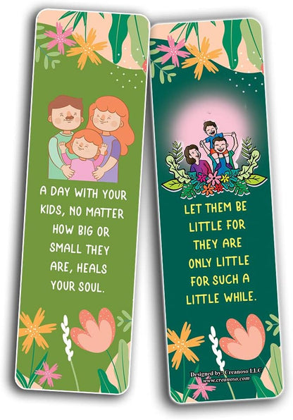 Creanoso A Happy Child Brings Joy to Our Life Quotes Bookmarks (10-Sets x 6 Cards) – Daily Inspirational Card Set – Interesting Book Page Clippers – Great Rewards for Adults and Professionals