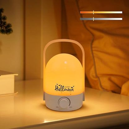 Rechargeable Lamp 1200mAh Small Bedside Rechargeable Lanterns Dimmable Led Cordless Tent Light Holiday Gifts Work,White A