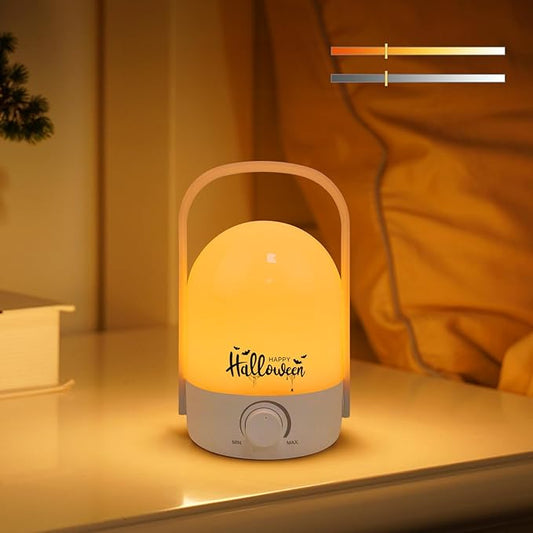 Rechargeable Lamp 1200mAh Small Bedside Rechargeable Lanterns Dimmable Led Cordless Tent Light Holiday Gifts Work,White A