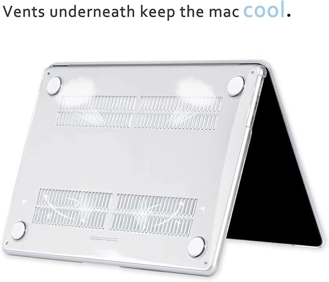 Case for MacBook Air 13.6 inch M3 A3113 M2 A2681 2024 2023 2022 Release with Liquid Display Touch ID, 5 in 1 Plastic Hard Shell&Keyboard Cover&Screen Protector&Webcam Cover, Garden Flower