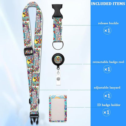 Cute Duckling Badge Lanyards with Retractable Badge Reel and ID Badge Holder, Adjustable Badge Lanyard for Teachers, Nurses, Students, Office Staff & Cruise Essentials