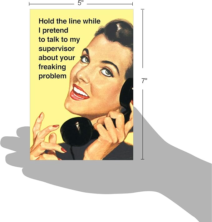 NobleWorks - Funny Work Anniversary Card with Envelope - Adult Greeting Card for Business Coworker, Woman Employees - Your Freaking Problem C4144ANG-WA