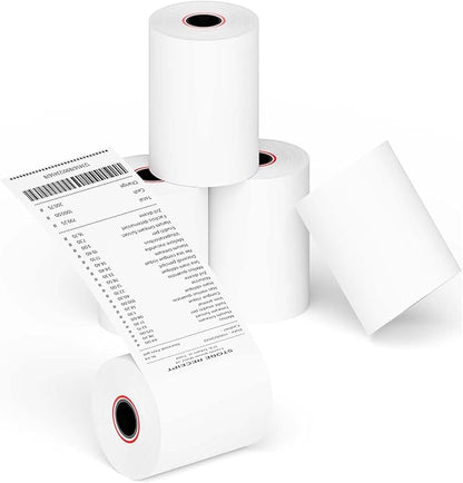 (10 Rolls) 2 1/4 x 50 Thermal Paper Receipt Rolls Premium Quality Paper fits all Credit Card Terminals BPA Free