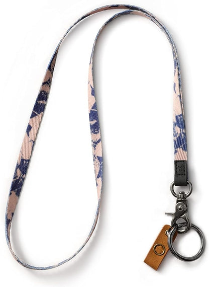 MNGARISTA Neck Lanyard for Keys, Floral Key Lanyard for Women, Durable ID Lanyards with Keyring and Clasp for ID Badges, School ID or Wallets, Texture