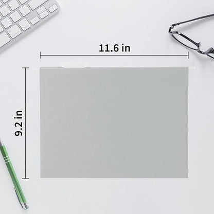 Grey Hanging File Folders,25 Packs Letter Size File Folder,Designed for Bulky Files,Filing Cabinet,1/5 Adjustable Tabs for Office,School,Home