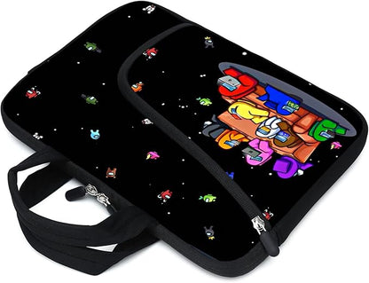 11.6" 12.2 inches Laptop sleeve Chromebook Case Ultrabook Case Notebook Sleeve Tablet Case Neoprene Handle Sleeve for Men Women, Two pockets Fit Apple MacBook Air Samsung Acer HP DELL(Games)