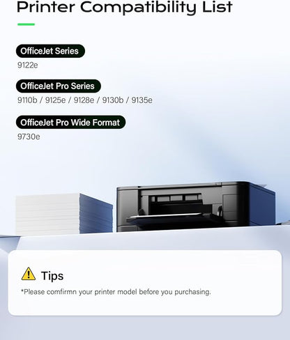 936e Ink Cartridge with Chip Combo 4-Pack Replacement for HP 936 936e Ink Compatible for HP OfficeJet Pro 9125e 9135e 9110b 9128e 9130b Wide Format 9730e OfficeJet 9122e Printers Inkjet Printer 936XL